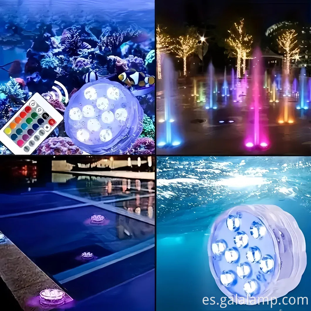 Luces de disco LED vibrantes para fiestas de piscina inolvidables